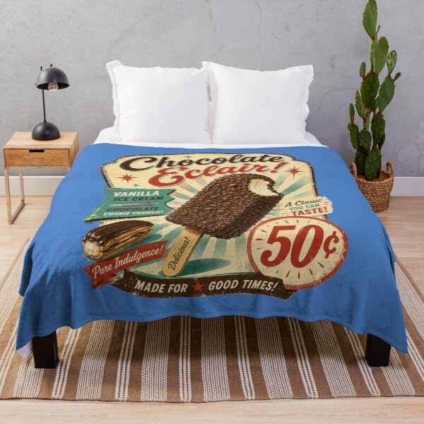 Item preview, Retro Chocolate Éclair Ice Cream Bar – 1950s Vintage Ice Cream Truck Crumb Bar designed and sold by shorethings.