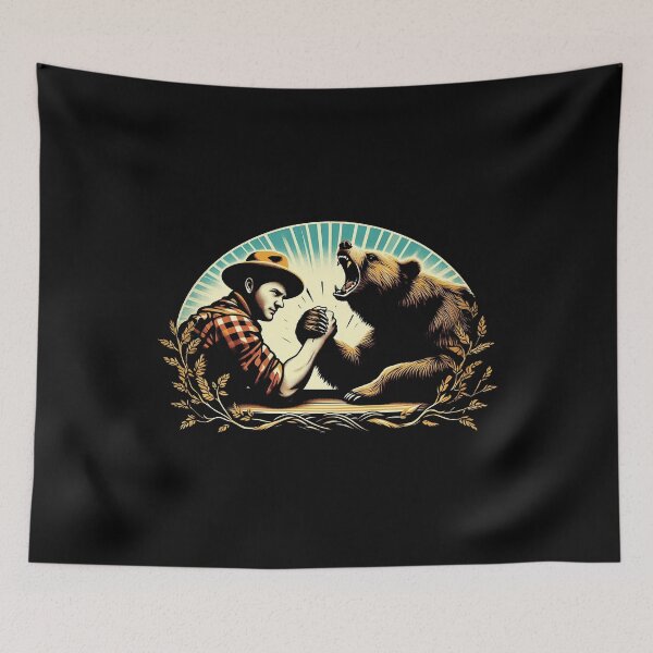 Item preview, Bear arm wrestle  designed and sold by AbbeyThorn.