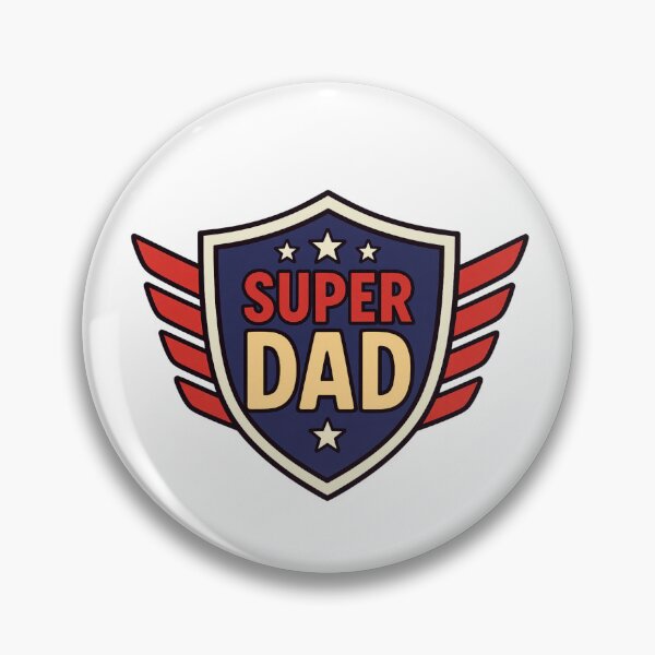Item preview, Super Dad with Stars & Shield Design II designed and sold by JeweledDesigns.