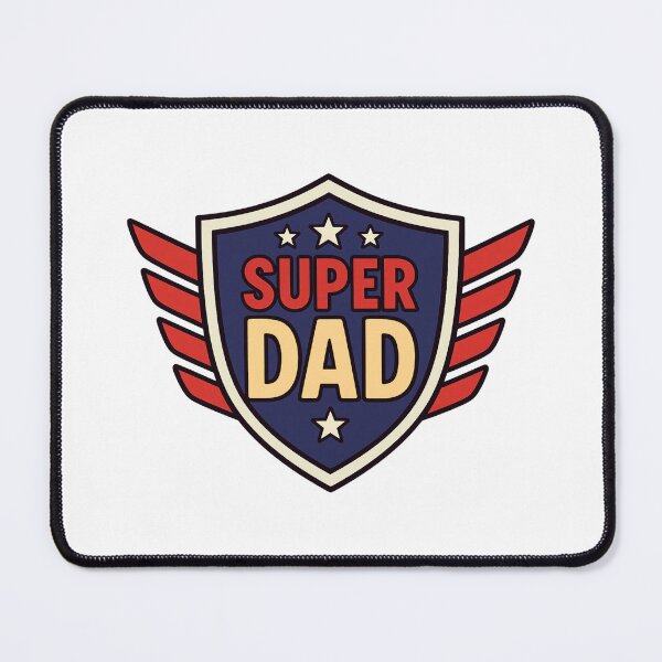 Item preview, Super Dad with Stars & Shield Design II designed and sold by JeweledDesigns.