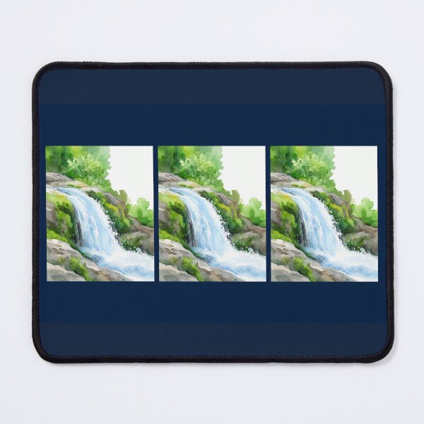 Item preview, Tranquil Waterfall in Lush Forest designed and sold by amusefullife.