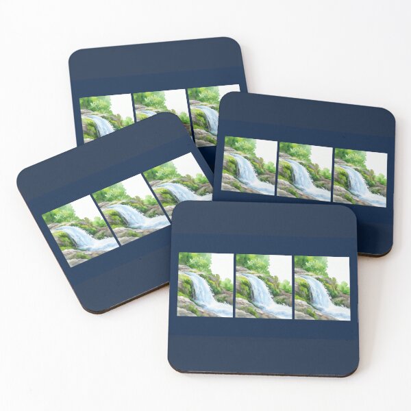 Item preview, Tranquil Waterfall in Lush Forest designed and sold by amusefullife.