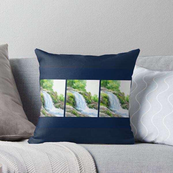 Item preview, Tranquil Waterfall in Lush Forest designed and sold by amusefullife.