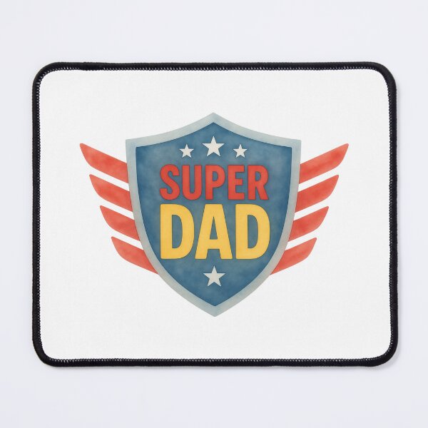 Item preview, Super Dad with Stars & Shield Design III designed and sold by JeweledDesigns.
