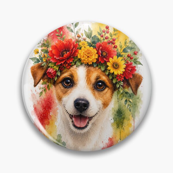 Item preview, Floral Jack Russell designed and sold by Weird & wonderful .
