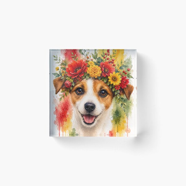 Item preview, Floral Jack Russell designed and sold by Weird & wonderful .
