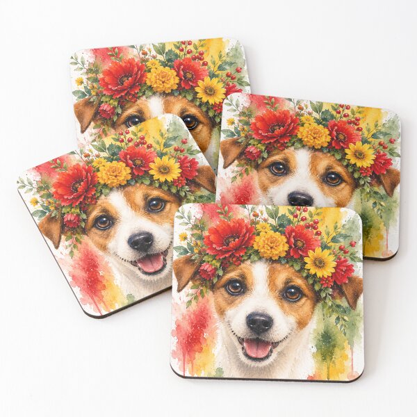 Item preview, Floral Jack Russell designed and sold by Weird & wonderful .