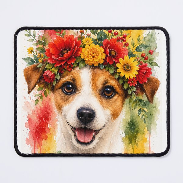 Item preview, Floral Jack Russell designed and sold by Weird & wonderful .
