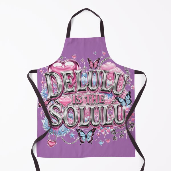 Item preview, Delulu Is The Solulu Y2K Aesthetic Design designed and sold by AtomicThreadCo.