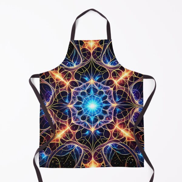 Item preview, Neon Sacred Geometry Cosmic Mandala Art designed and sold by CuteSlothWorld.