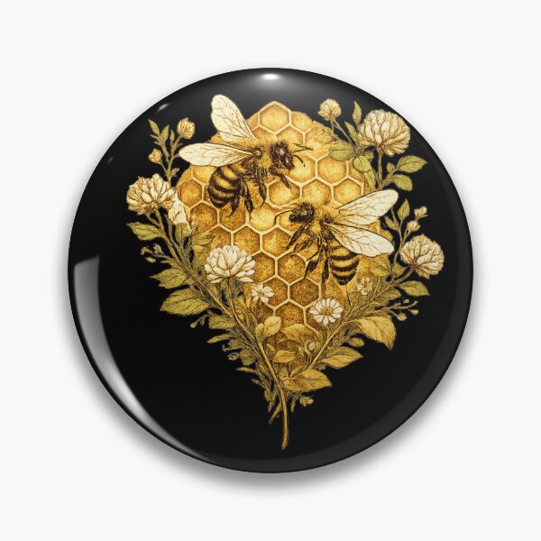 Item preview, Vintage Honey Bee Botanical Nature designed and sold by MagicMakerPh⭐⭐⭐⭐⭐.