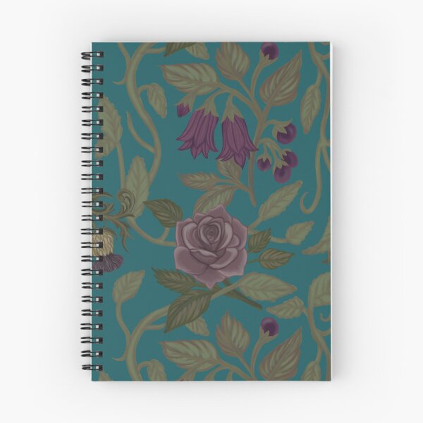 Item preview, Elegant Moody Gothic Floral Seamless Repeat Pattern Design designed and sold by MandaMarieArt.