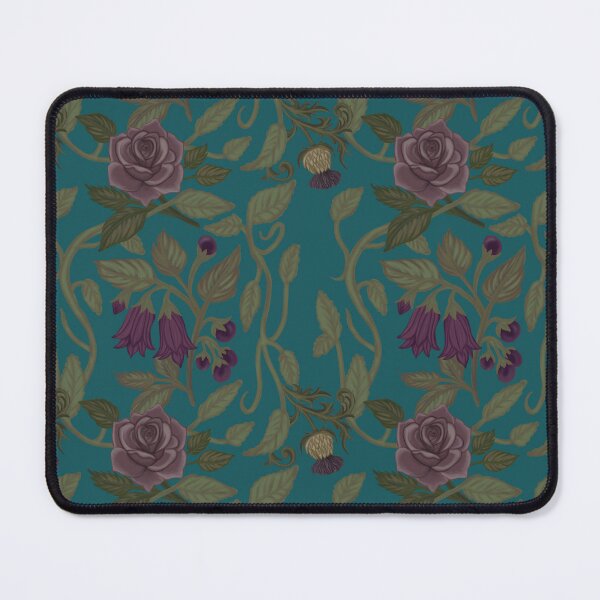 Item preview, Elegant Moody Gothic Floral Seamless Repeat Pattern Design designed and sold by MandaMarieArt.