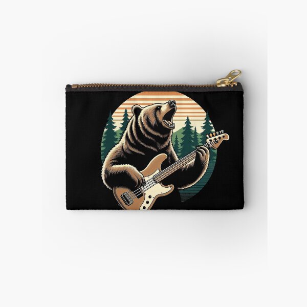 Item preview, Bear playing bass guitar  designed and sold by AbbeyThorn.