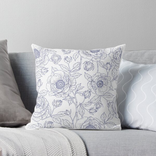 Item preview, Blue and White Floral designed and sold by The Painted Lamb.