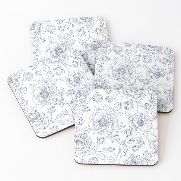 Item preview, Blue and White Floral designed and sold by The Painted Lamb.