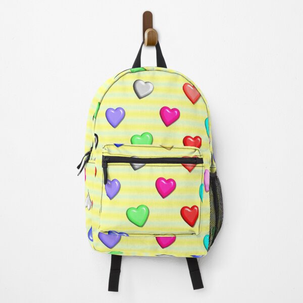 Item preview, Colorful Cute Hearts Yellow designed and sold by kanaehonkawa.