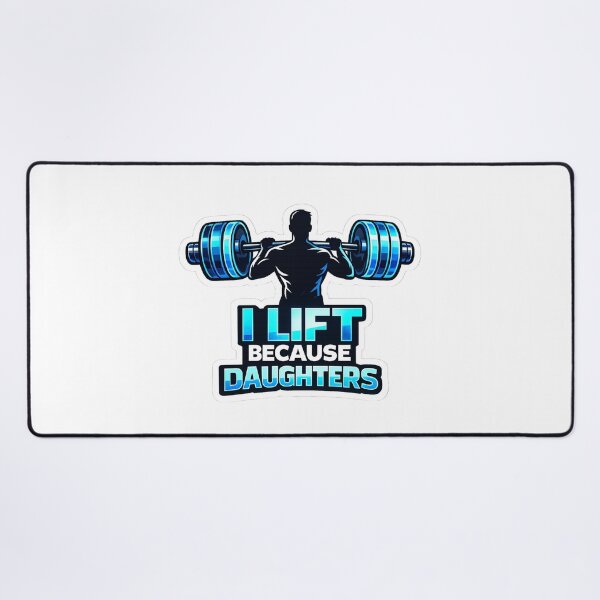 Item preview, I Lift Because Daughters Funny Gym Dad Barbell designed and sold by Digistore1221.