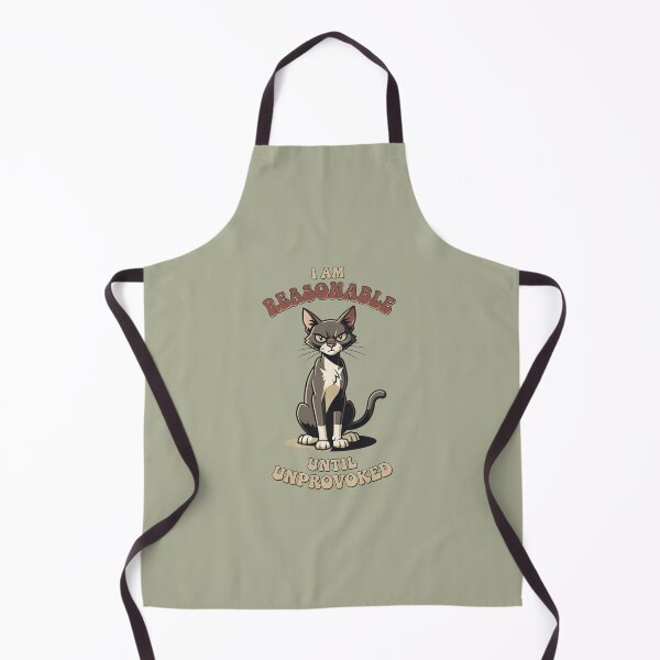 Item preview, I Am Reasonable Until Unprovoked Sarcastic Angry Cat designed and sold by BooDesignStudio.
