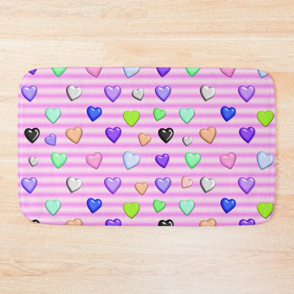 Item preview, Colorful Hearts Pink designed and sold by kanaehonkawa.