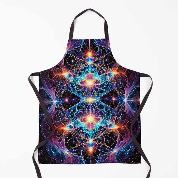 Item preview, Neon Fractal Cosmic Mandala Symmetry designed and sold by CuteSlothWorld.