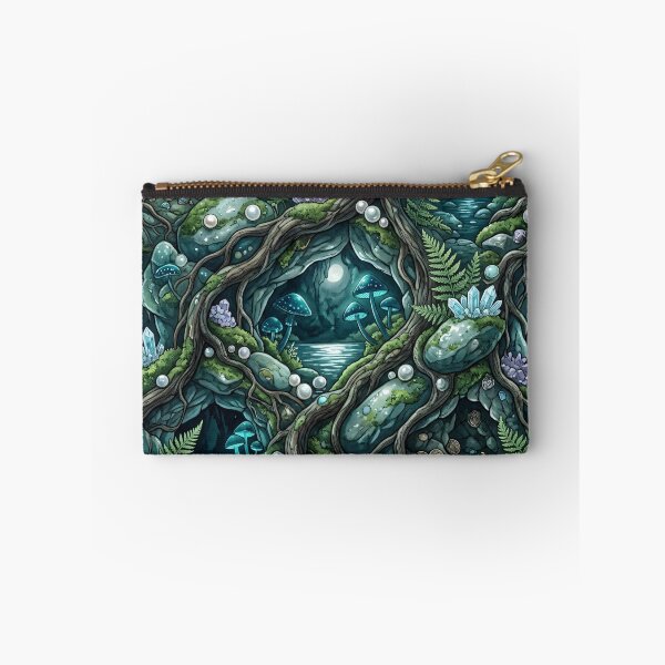 Item preview, Midnight Grotto Treasures Seamless Pattern designed and sold by MoonwoodStudio.