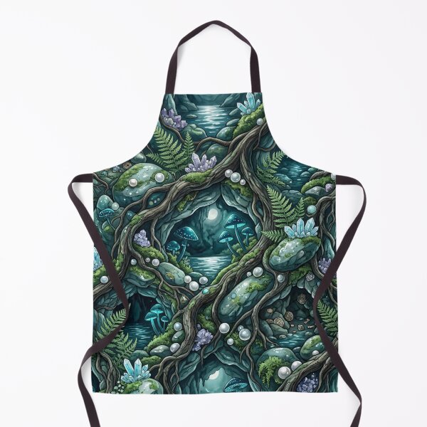 Item preview, Midnight Grotto Treasures Seamless Pattern designed and sold by MoonwoodStudio.