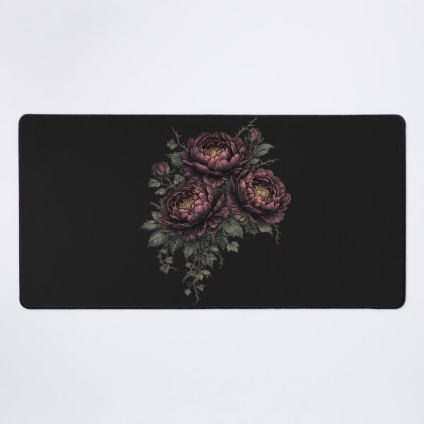 Item preview, Dark Gothic Peony Floral Botanical  designed and sold by MagicMakerPh⭐⭐⭐⭐⭐.