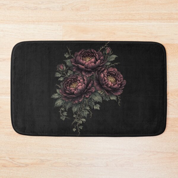 Item preview, Dark Gothic Peony Floral Botanical  designed and sold by MagicMakerPh.