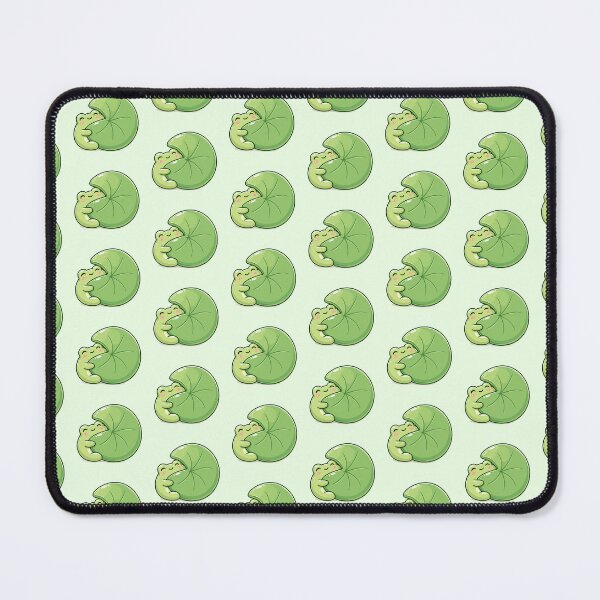 Item preview, Cute Frog Hugging Lily Pad - Kawaii Frog Cartoon designed and sold by ChosmahDrawing.