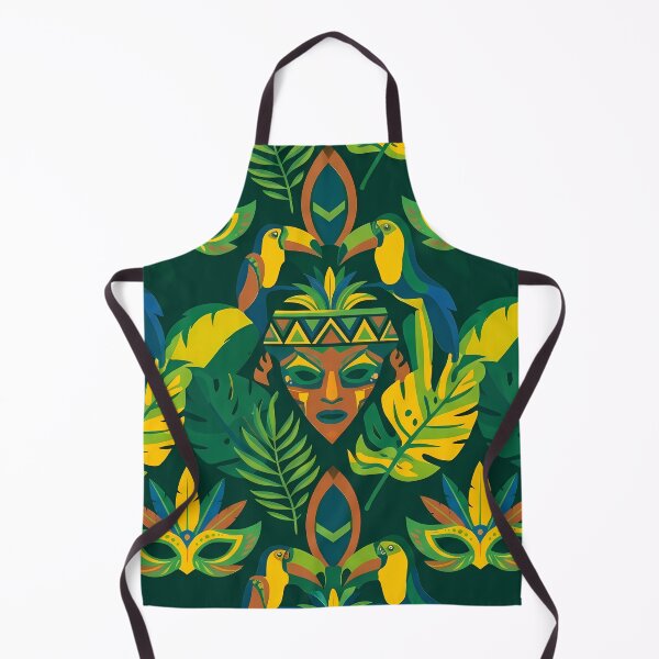 Item preview, Yellow Blue Green White Black Mask Art Culture designed and sold by ART ATTACK ZONE.