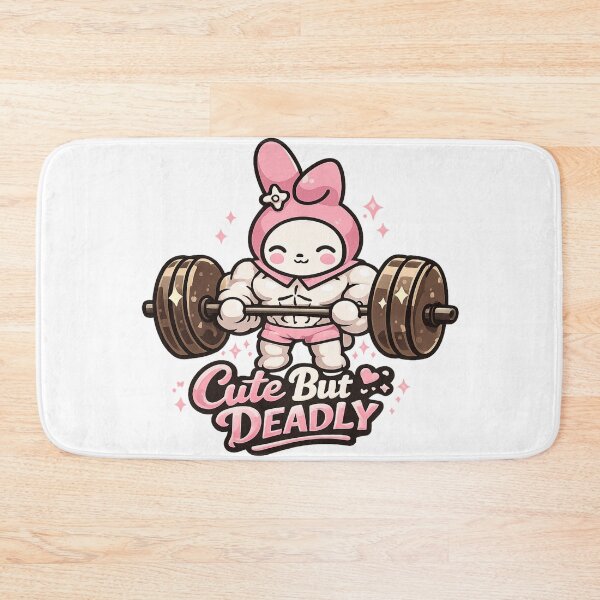 Item preview, Cute But Deadly Gym Bunny Barbell Motivation designed and sold by Digistore1221.