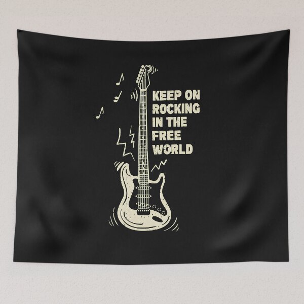 Item preview, Electric Guitar Rock Music Freedom Statement designed and sold by ACIDO-BASICO.