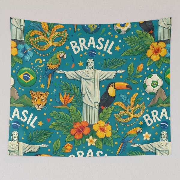 Item preview, Colors Animals Mountains Beach Soccer God Jesus Brasil designed and sold by ART ATTACK ZONE.