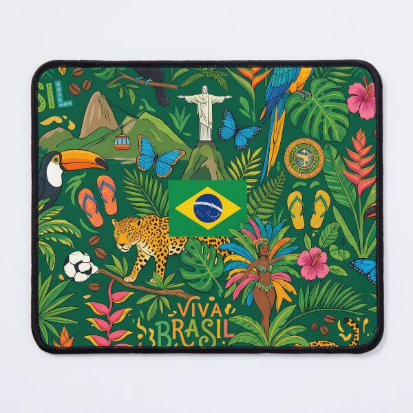 Item preview, Birds Animals Mountains Beach Soccer God Jesus Brasil designed and sold by ART ATTACK ZONE.