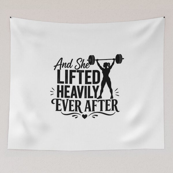 Item preview, And She Lifted Heavily Ever After Gym Motivation designed and sold by Digistore1221.