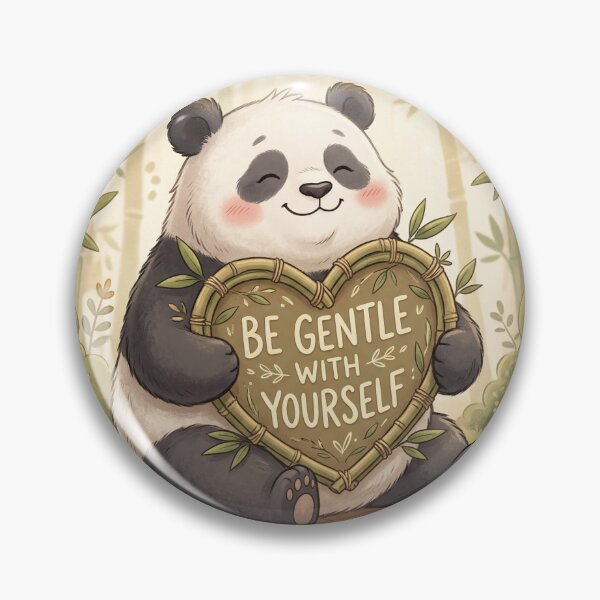 Item preview, Gentle Panda with Bamboo Heart.  designed and sold by Brochamorocha.