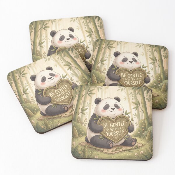 Item preview, Gentle Panda with Bamboo Heart.  designed and sold by Brochamorocha.