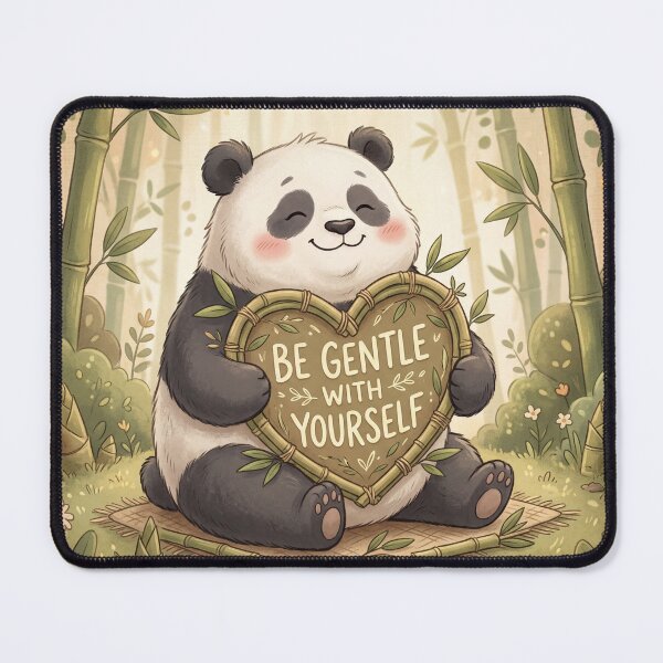 Item preview, Gentle Panda with Bamboo Heart.  designed and sold by Brochamorocha.