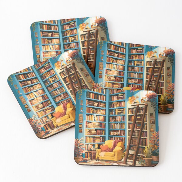 Item preview, Blue Library designed and sold by bubblyrainbow.