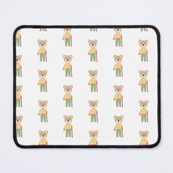 Item preview, Cute Grandpa Bear with Walking Cane Illustration designed and sold by ATMAS SHOP.