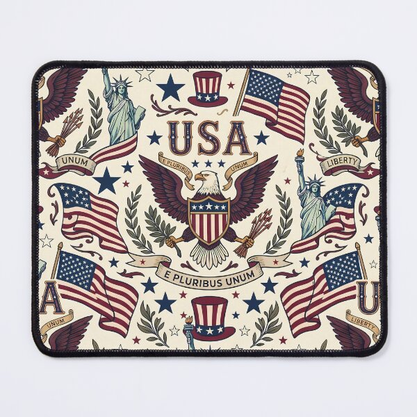 Item preview, USA Eagle Animals Mountains Beach God Jesus America designed and sold by ART ATTACK ZONE.
