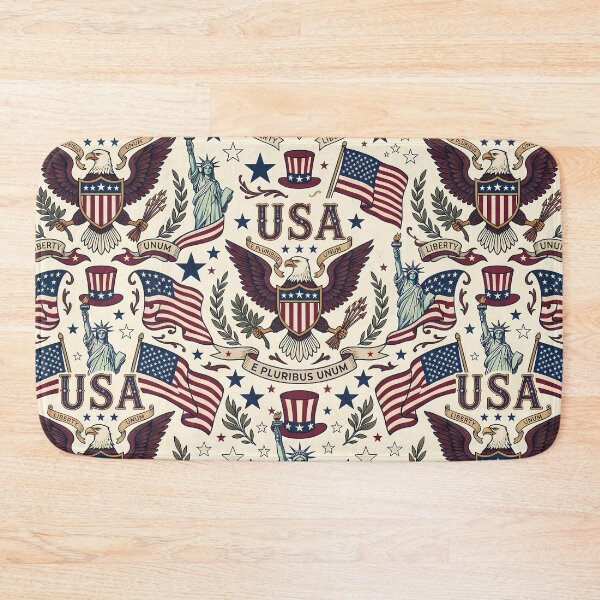Item preview, USA Eagle Animals Mountains Beach God Jesus America designed and sold by ART ATTACK ZONE.