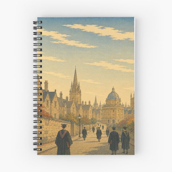 Item preview, Scholars of Oxford at Dusk designed and sold by UkiyoCities.