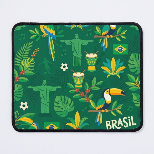 Item preview, Green Animals Mountains Beach Soccer God Jesus Brasil designed and sold by ART ATTACK ZONE.