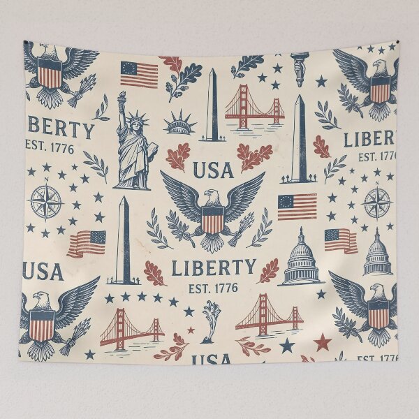 Item preview,  United States USA Eagle God Jesus America Liberty designed and sold by ART ATTACK ZONE.