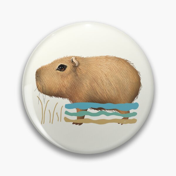 Item preview, Serene Cottagecore Capybara Swimming  designed and sold by Karin Taylor.