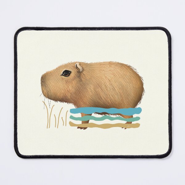 Item preview, Serene Cottagecore Capybara Swimming designed and sold by Karin Taylor.