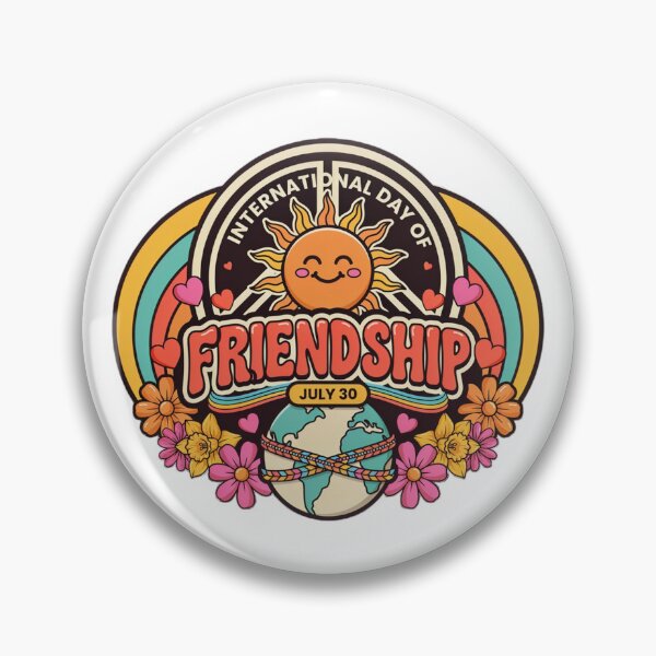 Item preview, International Day Friendship Retro Groovy Peace Love Graphic designed and sold by MagicSD Designs.