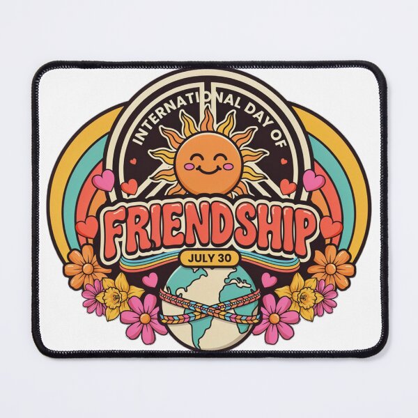 Item preview, International Day Friendship Retro Groovy Peace Love Graphic designed and sold by MagicSD Designs.